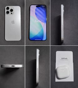 Iphone 15 pro max 256GB + airpods 4ta G. con cancelación de ruido