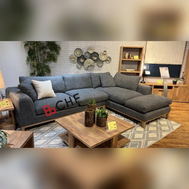 Living Room Fabric  Sectional Sofa 