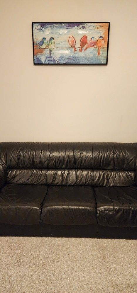 Italian Designer Sofa (Black)