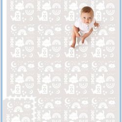 Premium Soft Foam Play Mat for Baby, 5.6 x 4 ft