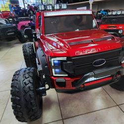 Ford F150 Or F450 Red Heavy Duty 4x4 Suv Truck For Kids 