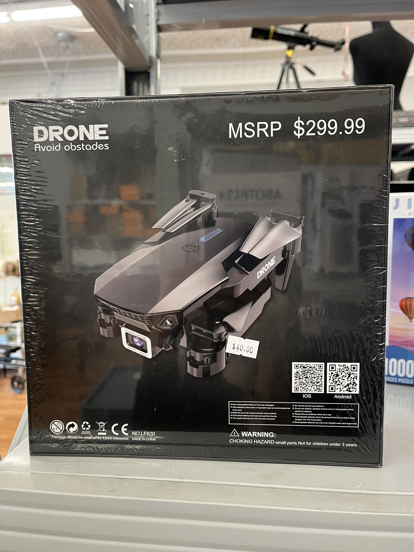 Drones with Camera for Adults Electrionics GPS 4K HD Camera Foldable Auto Return Long Fly Time