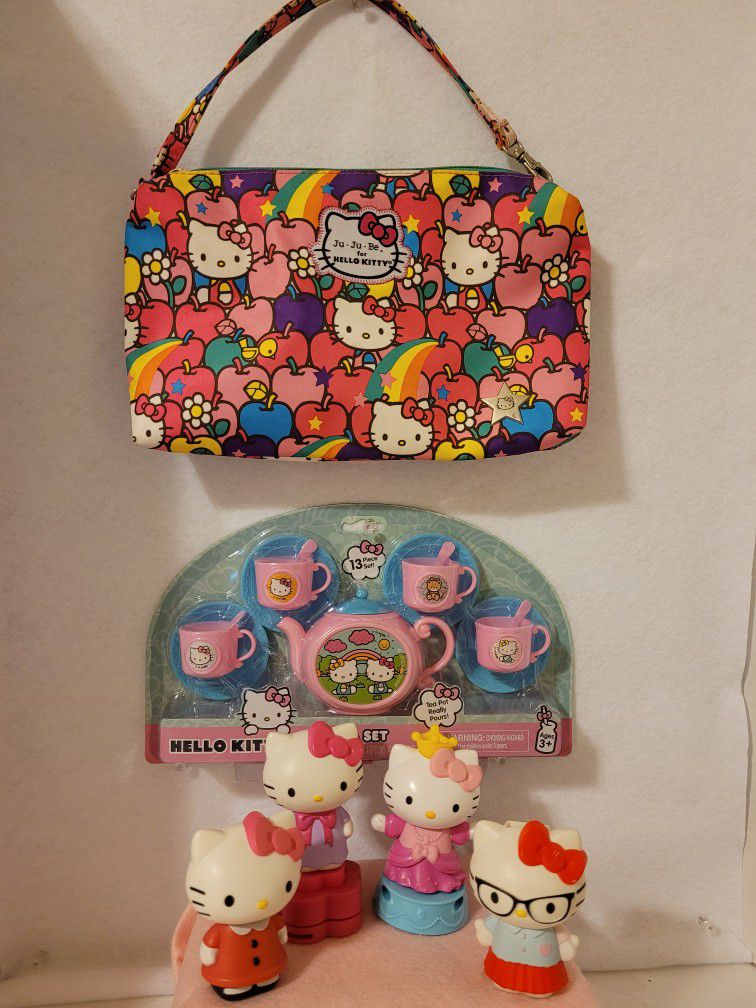 Ju.Ju.Bee For Hello Kitty  Purse Tea Pot Bundle 
