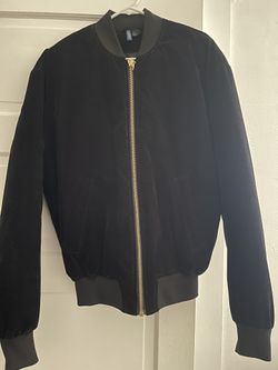 Velour Bomber Jacket Small