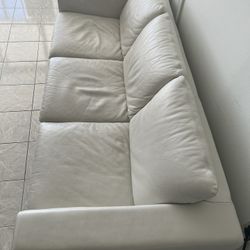 Sofa Couch, Leather Natuzzi Italian