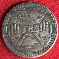 Yes Or No Fate Coin. First $20 Offer Automatically Accepted. Shipped Same Day