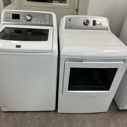 Maytag Bravos Xl Capacity Washer And GE Electric Dryer