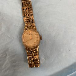 SEIKO  Mechanical  Unisex  Watch Gold Tone