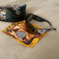 Ed Hardy sunglasses With Case