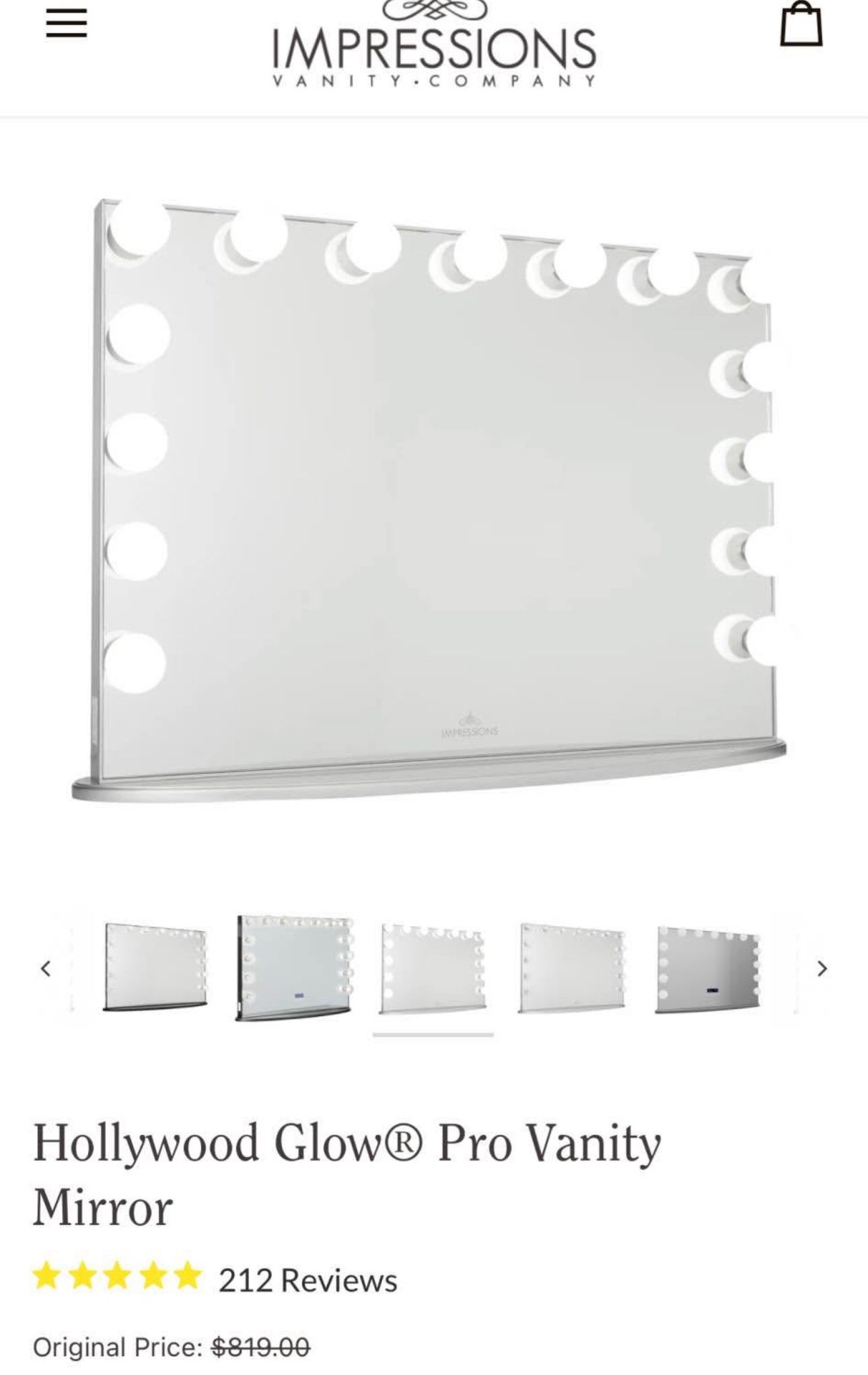 Hollywood Glow Pro Vanity Mirror