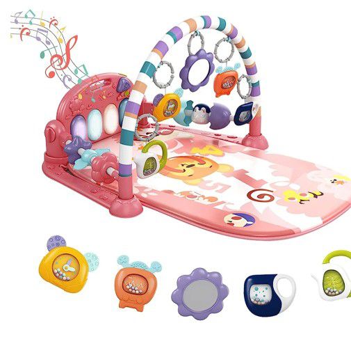 Baby Play Mat Baby Gym,Funny Play Piano Tummy Time Baby Activity Mat- New