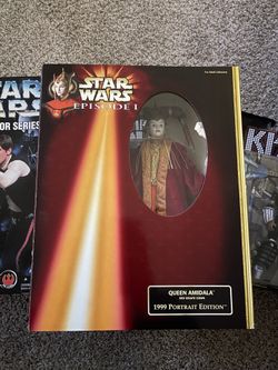 Star Wars Episode 1 Queen Amidala 1999 Portrait Ed Figure Hasbro 61774 Red Gown
