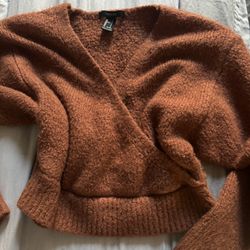 Brown Cardigan Sweater 
