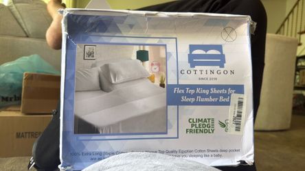Cottingon Flex Top King Sheets for Sleep Number Bed