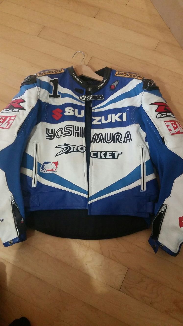 JOE ROCKET SUZUKI GSXR LEATHER JACKET US 44