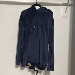 2-piece set Large Victoria's Secret PINK blue velour hoodie