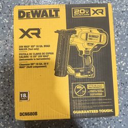 New Dewalt Brand Nailer 18 Gauge Tool Only 