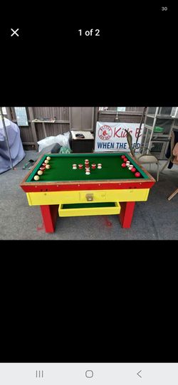 1950's bumper pool table