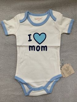 Eotton Certified Organic Cotton "I Love Mom" Bodysuit
