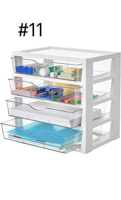 Clear Desk Organizer, 4-Tier（brand new)
