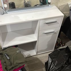 White Vanity No Mirror 