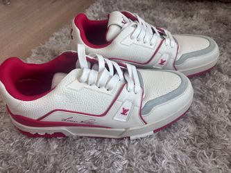 Louis Vuitton Trainer #54 Signature White Red