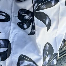 Black Bow Shower Curtain