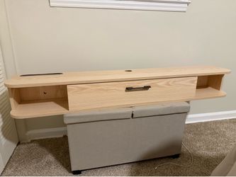 Floating TV shelf