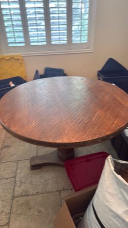 Solid wood dining table 42”