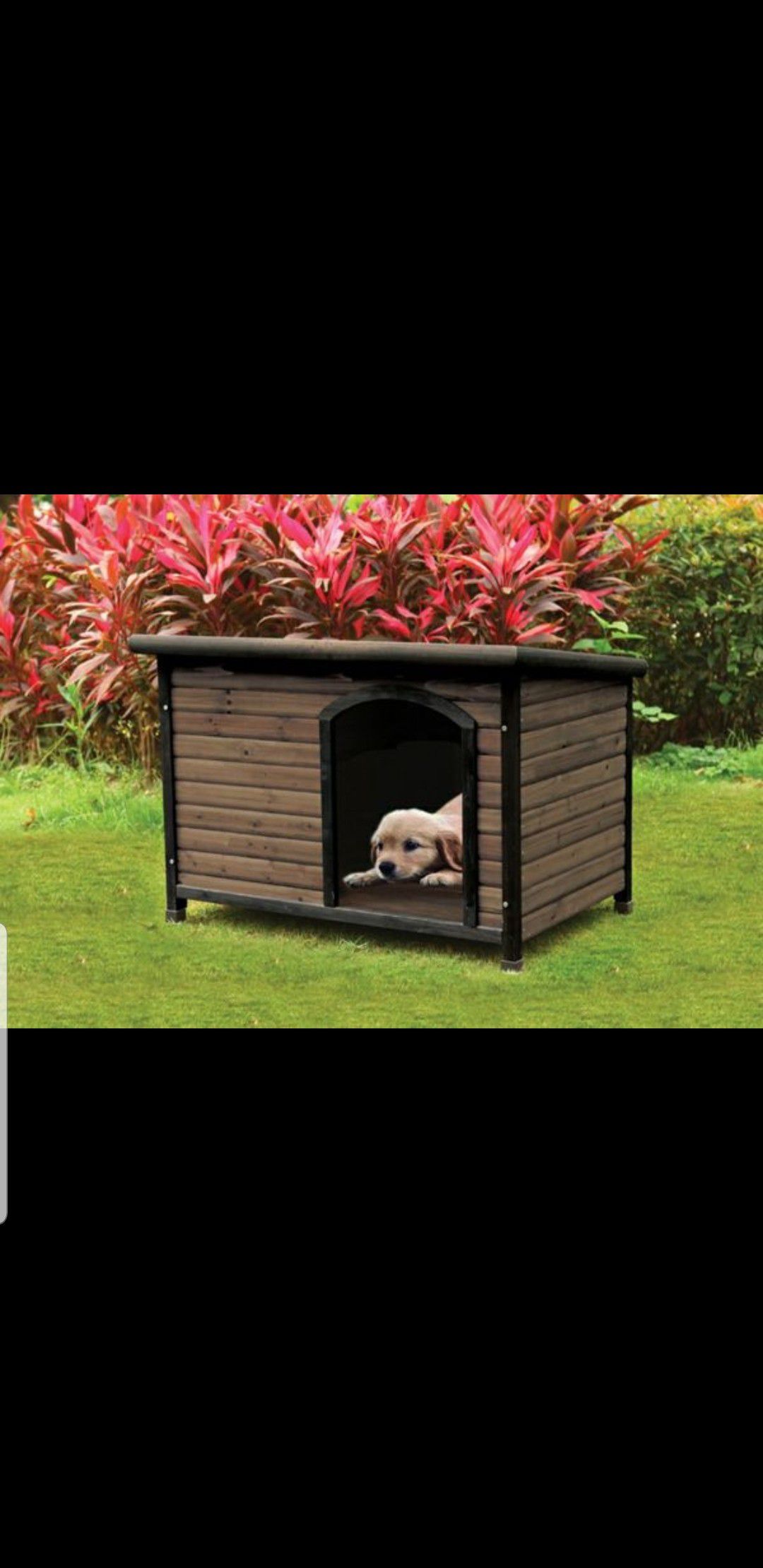 Brand new wooden cabin doghouse!