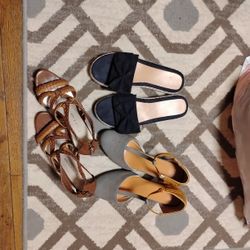 Sandals Lot 3 Pair Sz 8