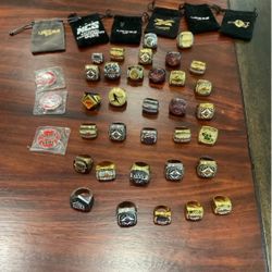 LOT OF 33 SPORTS BASEBALL CHAMPIONSHIP RINGS! NEW