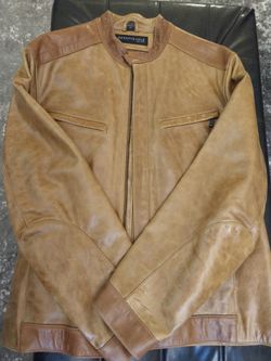 Kenneth Cole NY Leather Motorcycle Jacket size M/L