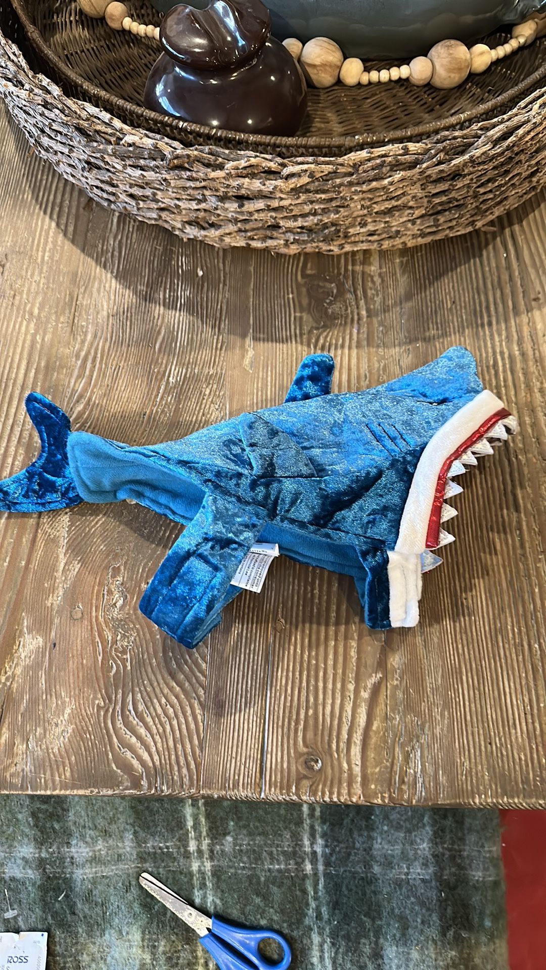 Small Dog Shark Costume New