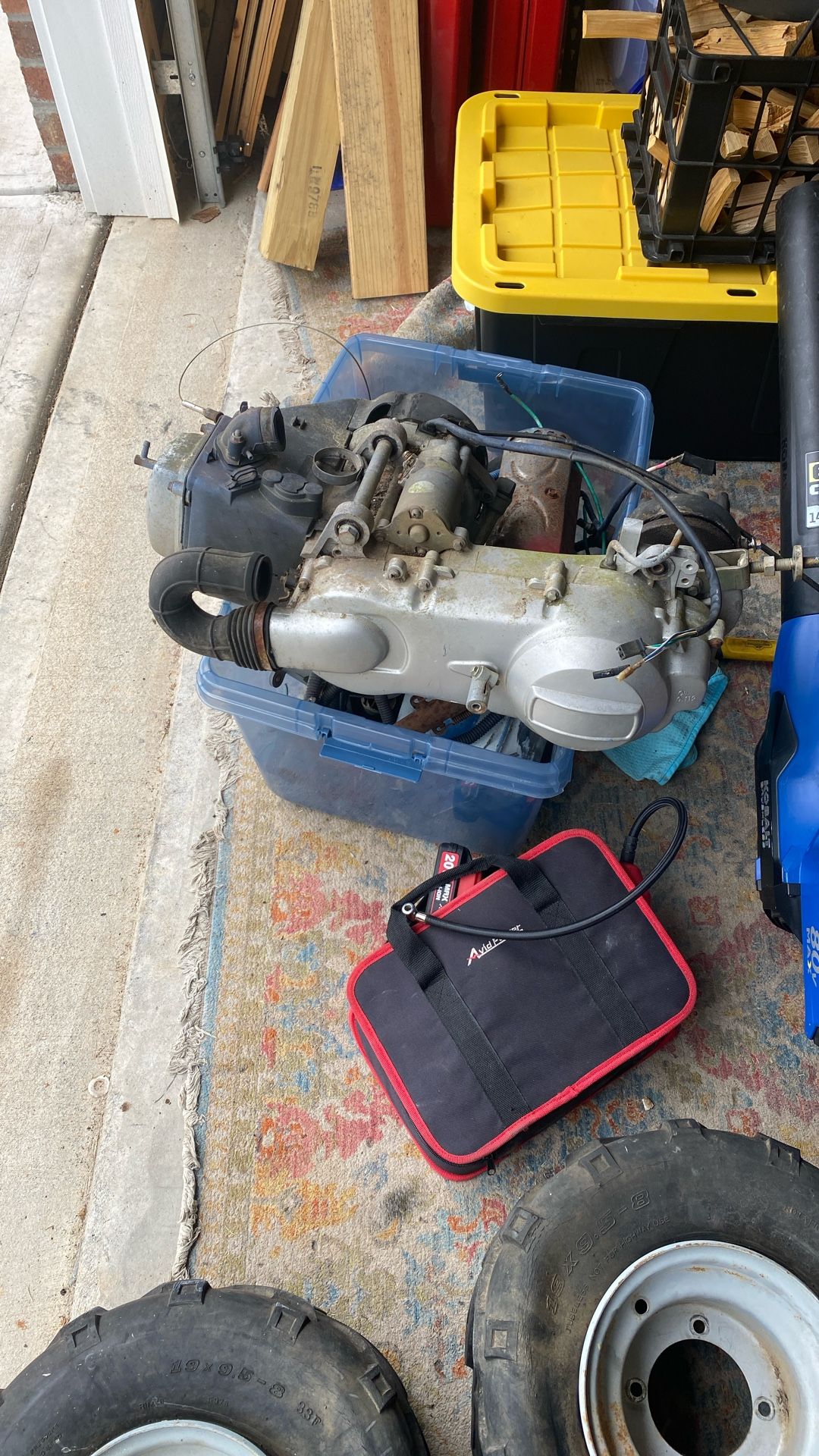 old gy6 long case moped engine