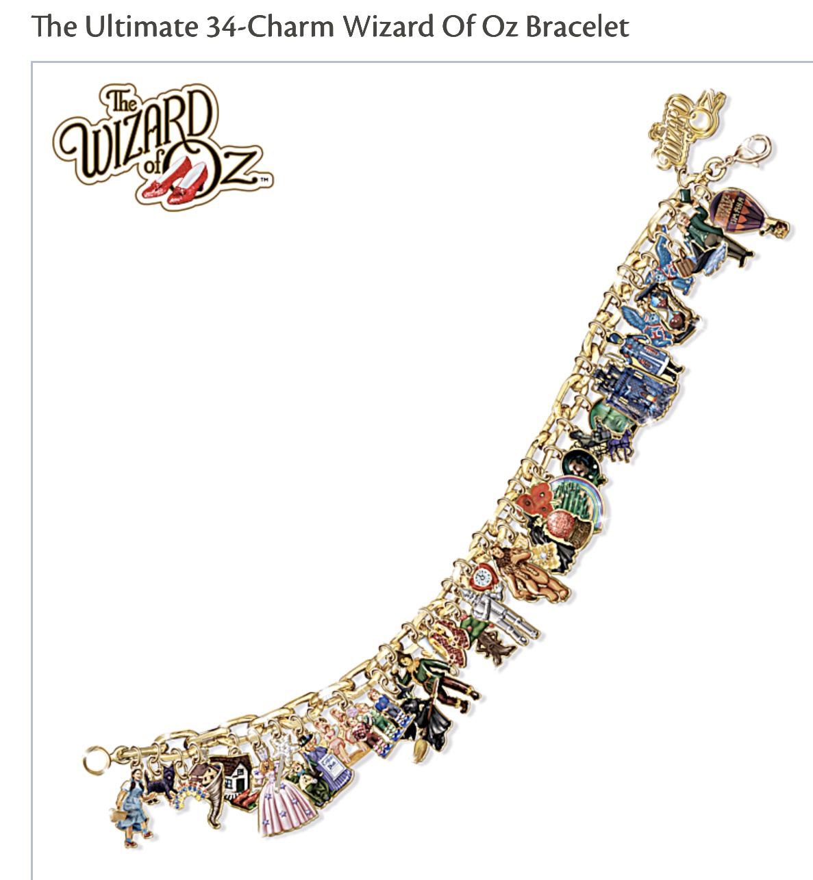 Wizard of Oz Charm Bracelet