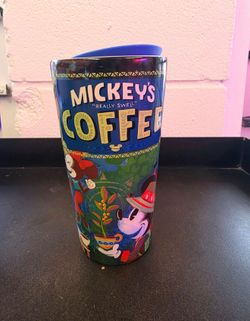 DISNEY Really Swell Coffee ceramic travel tumbler,  $15
