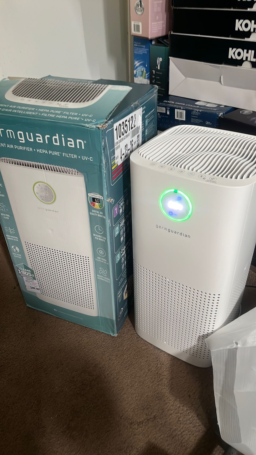Air Purifier + Hepa Pure +filter + Uv_C