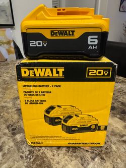 DeWalt 20V 6AH Battery brand new