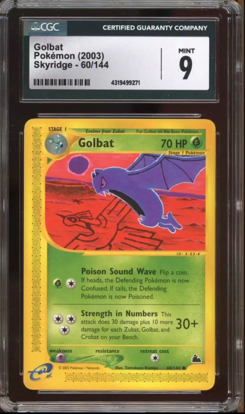 Pokemon Golbat Skyridge #60 CGC 9 Mint