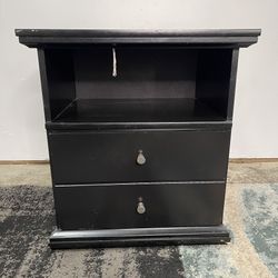 End Table Nightstand Storage Drawer