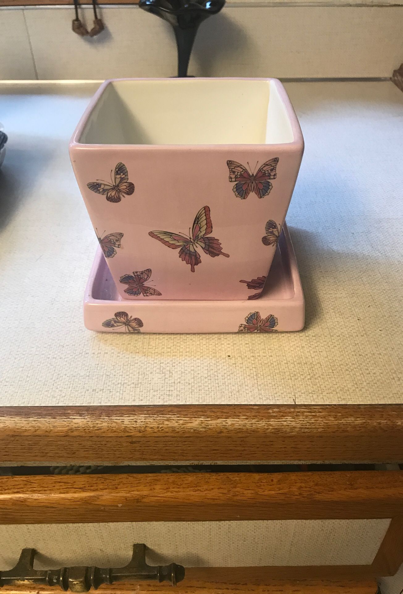 Butterfly flower pot