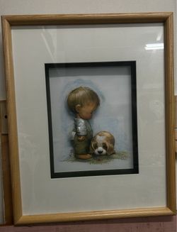 BABY & DOG ARTWORK HANDMADE