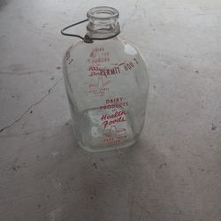 Vintage Glas Milk Jar 1gal