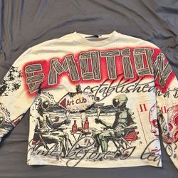 MIXED EMOTION ART CLUB LONG SLEEVE TEE (CREAM)