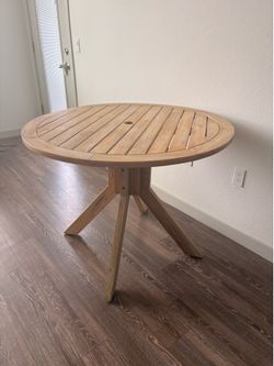 Round Wooden Table