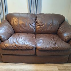 Free leather Loveseat couch 