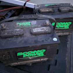 2 Truck Batteries Used F250 Diesel Pickup 
