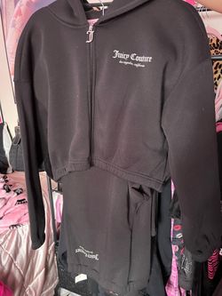 Juicy Couture Cropped Hoodie & sweatpants set