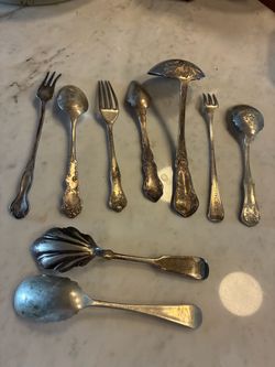 Antique Silver-Plate Flatware Mixed Lot